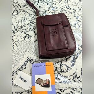 Vintage Retro Nostalgia Planner Business Organizer Wallet Duo